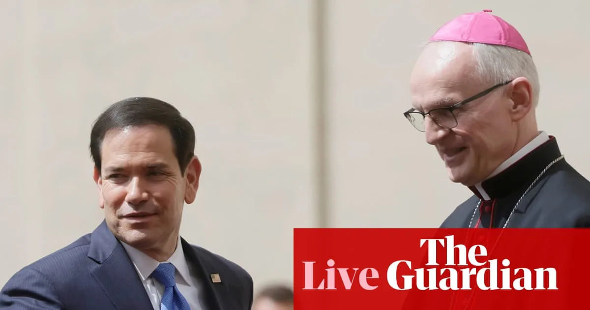 Rubio Meets Pope Amid Iran Peace Talks; Oil Prices Dip on Deal Hopes