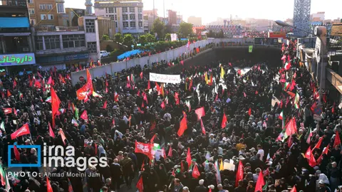Tehran Stands Still: Massive Funeral Procession for the Late Leader Amid Regional Tensions